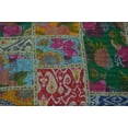 thumbnail image 4 of Indian kantha Quilt Assorted Patchwork Vintage Gudari Bedspread Bedding Blanket Throw Bed Cover 100% Cotton Bohemian Home décor Double Size Fruit Patches Lace, 4 of 4