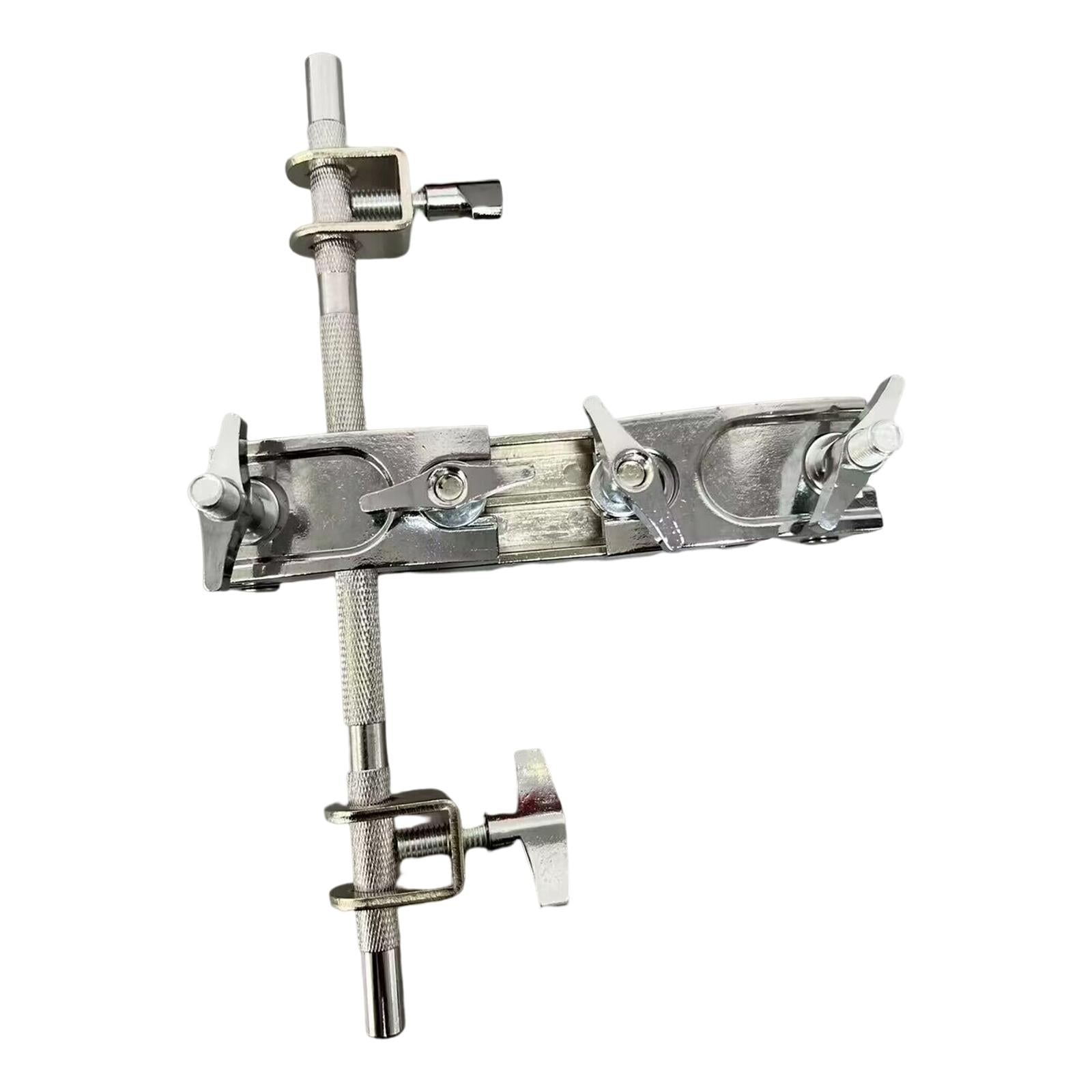 Bass Drum Cowbell Holder Clamp Mounting Durable Double Head Cowbell