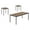 Brown, variant on Monarch Specialties Coffee Table Set 3pcs Set
