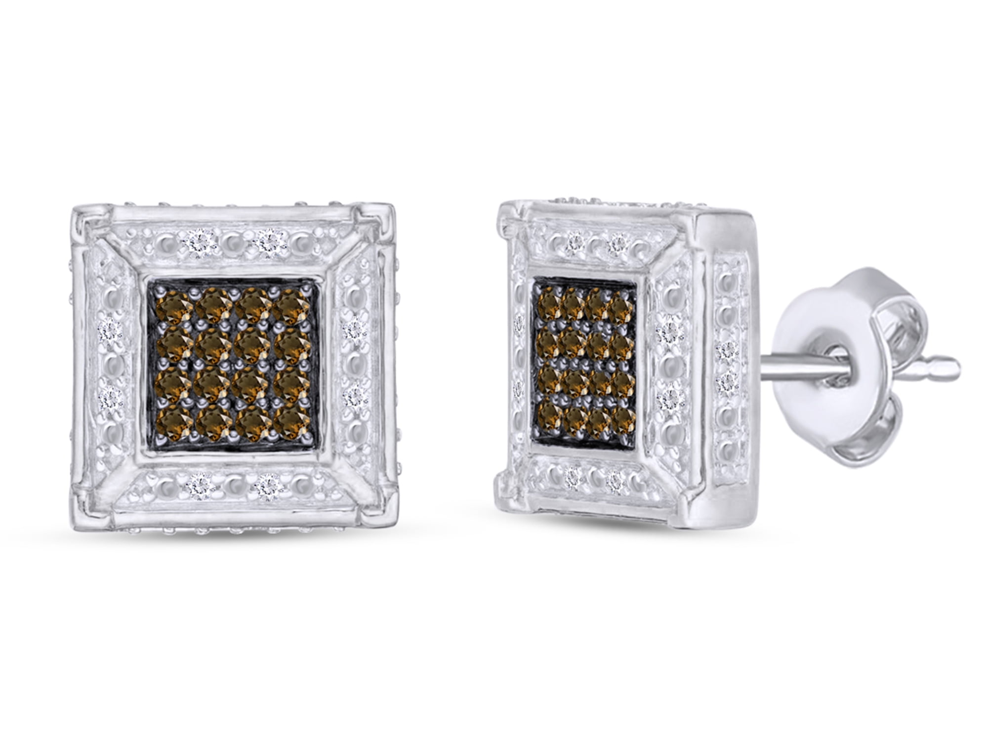 wishrocks Round Cut White Cubic Zirconia Hoop Earrings In Sterling Silver wishrocks Round Cut White Cubic Zirconia Hoop Earrings In Sterling Silver