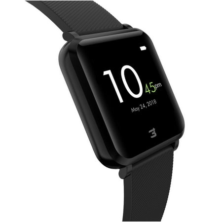 3Plus - Vibe Plus Smartwatch 36mm - Aluminum - Black