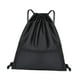 thumbnail image 4 of Mochila deportiva Salvador con cordón y bolsillo frontal con cremallera Negro, 4 of 10
