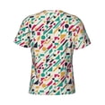 thumbnail image 6 of Vsdgher Colorful Spots Print Men's Dry Fit Mesh Athletic Shirts Moisture Wicking Tennis T-Shirt Tops, 6 of 9