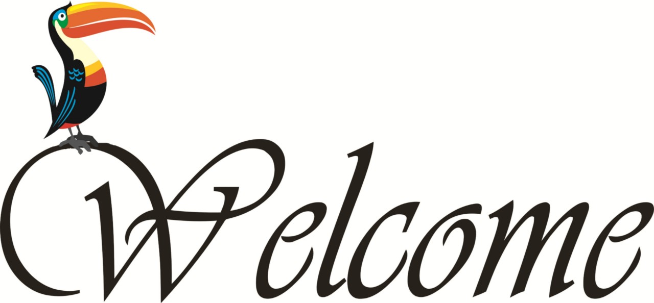 Wall decal toucan door sign name tag