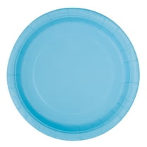 Light Blue Paper Dessert Plates, 7in, 20ct (Pack of 3)