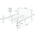 thumbnail image 4 of VECELO Full Size Metal Platform Bed Frame with Headboard and Footboard, Heavy Duty Mattress Foundation with Steel Slats Support, No Box Spring Needed, White, 4 of 6