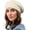 Beige, variant on Womens Winter Beret Hat, Angora Knitted Beanie Cap Fall Winter French Classic Beret