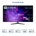 thumbnail image 3 of Cable Matters USB C to DisplayPort Adapter with 8K HDR DisplayPort 1.4 - USB Type C and Thunderbolt 3 Port Compatible with Oculus Rift S, MacBook Pro, Dell XPS, Surface Pro and More, 3 of 8