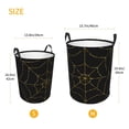 thumbnail image 2 of Lsque Golden Spider Web pattern Laundry Hamper Basket, Tall Woven Rope Hamper Basket for Clothes, Lightweight Storage Basket, Collapsible Waterproof-, 2 of 8