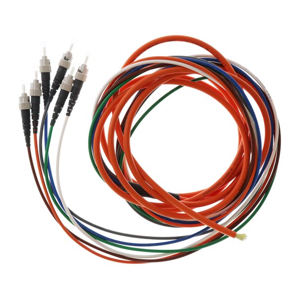 Corning Cable 005006K8130003M 6F ST MM Fiber Optic FanOut Jumper Cable, 11Feet