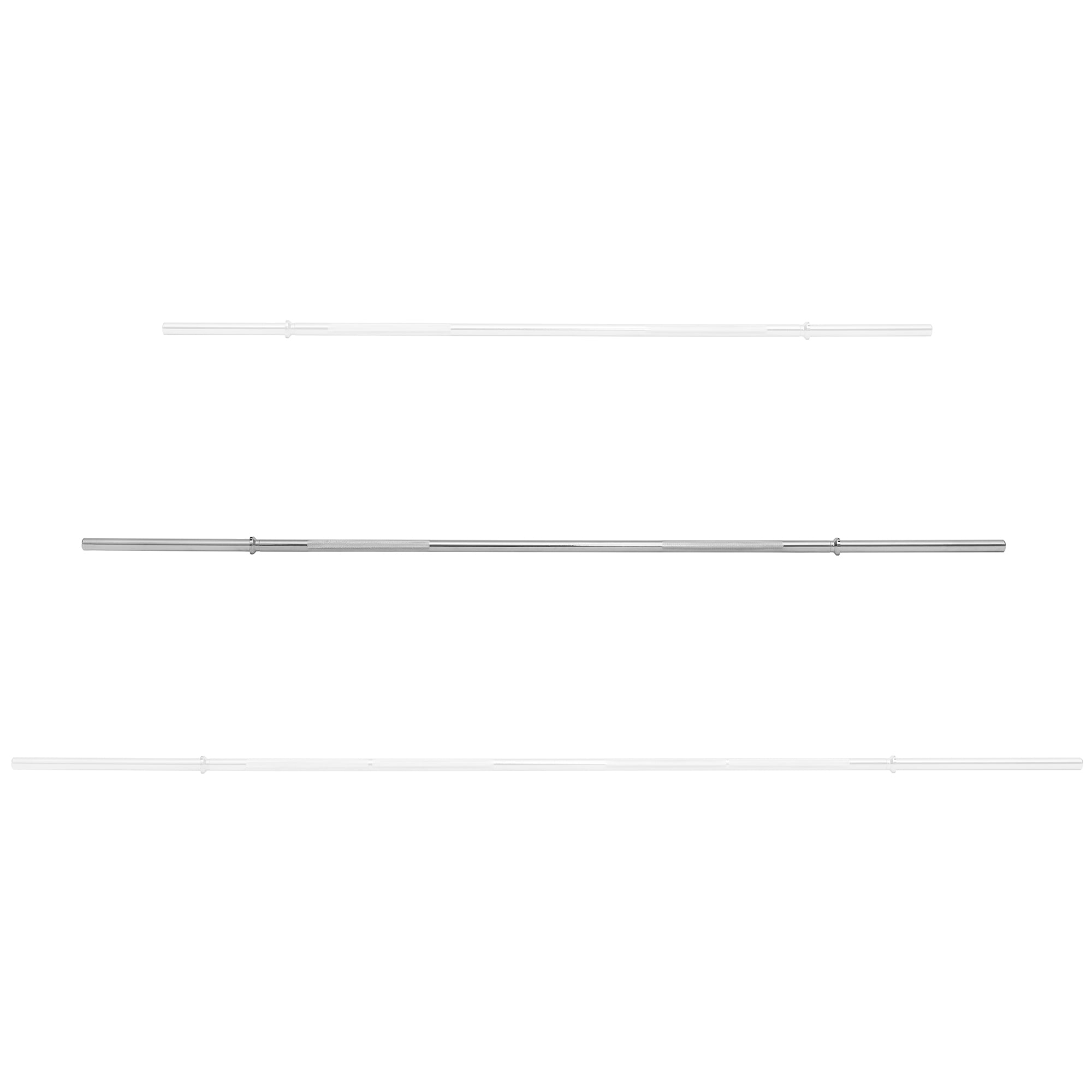 Philosophy Gym 1" Standard Weightlifting Barbell, 6 FT Straight Bar with Smooth Sleeves