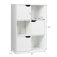 thumbnail image 2 of Costway 6 Cube Bookcase Cabinet Wood Bookcase Storage Shelves Room Divider Organization, 2 of 12