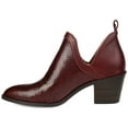 thumbnail image 2 of Journee Womens Terri Pull On Stacked Heel Booties, 2 of 8