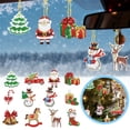 thumbnail image 1 of Handmade Rhinestone Painting Hanging Ornament Art Craft For Holiday Festive Party Decorations DIY Christmas Sparkling Elegant Design, 1 of 6