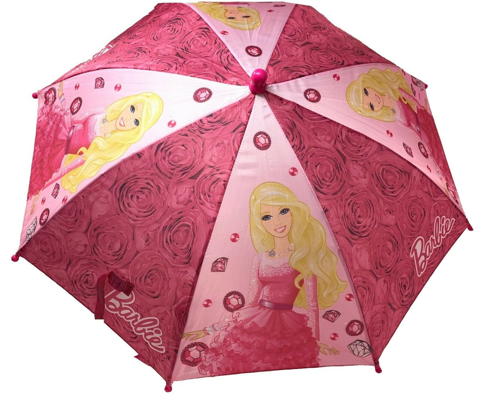 Licensed - Umbrella Barbie Kids with Molded Handle - Walmart.com