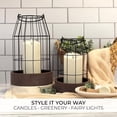 thumbnail image 7 of Rustic Farmhouse Lantern Decor Set of 2 - Stylish Decorative Lanterns for Your Living Room, Fireplace Mantle or Kitchen Dining Table - Modern Indoor/Outdoor Coffee Table Decor for Your Entire Home, 7 of 7