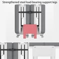 thumbnail image 4 of Gray Foldable Camping Cot - Heavy Duty Steel Frame for Outdoor Camping & Picnic, 4 of 9