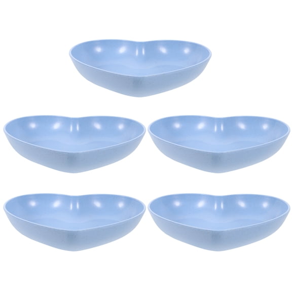 LEORX 5Pcs Blue Hermit Crab Reptile Bowl with Anti Spill Design for Small Reptile Habitat Use