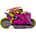 thumbnail image 5 of Teenage Mutant Ninja Turtles Backflip Riders 4-Pack, TMNT Rev-Up Motorcycle Toy Vehicles with Backflip Stunt Action, Rubber Tires, Mutant Mayhem Toy Set for Kids Ages 5+, 5 of 6