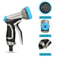 thumbnail image 4 of Fiudx Ofertas flash Artículos en oferta Ducha de lavado para uso doméstico o en coche, cabezal de riego multifuncional para verduras, boquilla de riego para jardín y jardín, 4 of 7