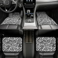 thumbnail image 6 of ZICANCN Waterproof Car Floor Mats Full Set, Zebra Stripes Print Pattern Automotive Carpet Mats for Vehicle Trucks Suv Jeep, 4 Pieces, 6 of 6