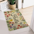 thumbnail image 4 of Spring Floral Decor Welcome Door Mat, Hello Summer Flower Home Decoration Non-Slip Indoor Outdoor Front Doormats Rug 17 x 30 Inch, 4 of 6