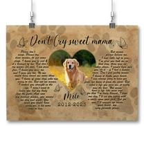 Customizaholic Photo Prints Custom, Pet Portrait, Dog Wall Decor, Cat Canvas Wall Art, Dog Passing Away Gifts, Pet Portraits On Canvas