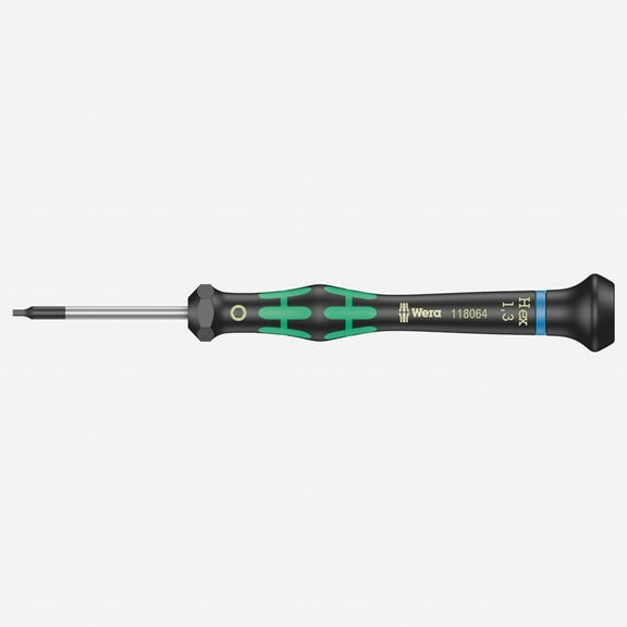 Wera 118064 1.3 x 40mm Kraftform Micro Hex Precision Screwdriver