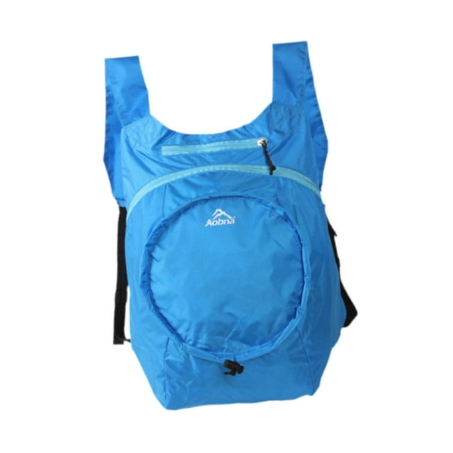 Bolsa de viaje plegable, ligera, para exteriores, para acampar, hacer senderismo y viajar Azul profundo