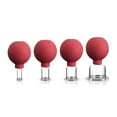 thumbnail image 1 of Soidarity Herramienta de ventosas de 4 piezas, accesorios de tratamiento para el hogar, cuidado Personal, tazas de terapia corporal segura para Tratamientos faciales color óxido, 1 of 6
