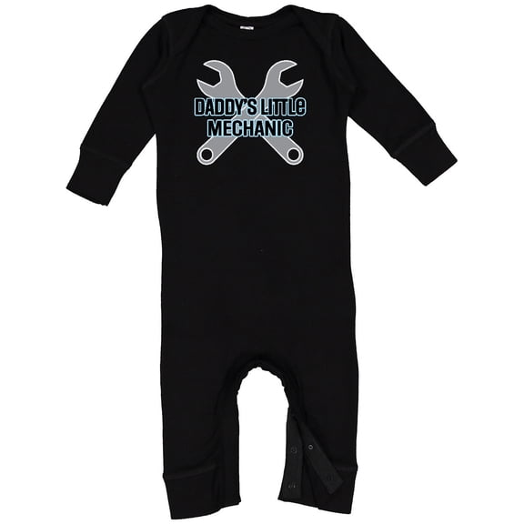Inktastic Daddys Little Mechanic Baby Boy Baby Romper Coveralls