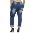 thumbnail image 4 of VIP Jeans Juniors plus ripped repaired distressed blue skinny jeans for Teen Girls, 4 of 8