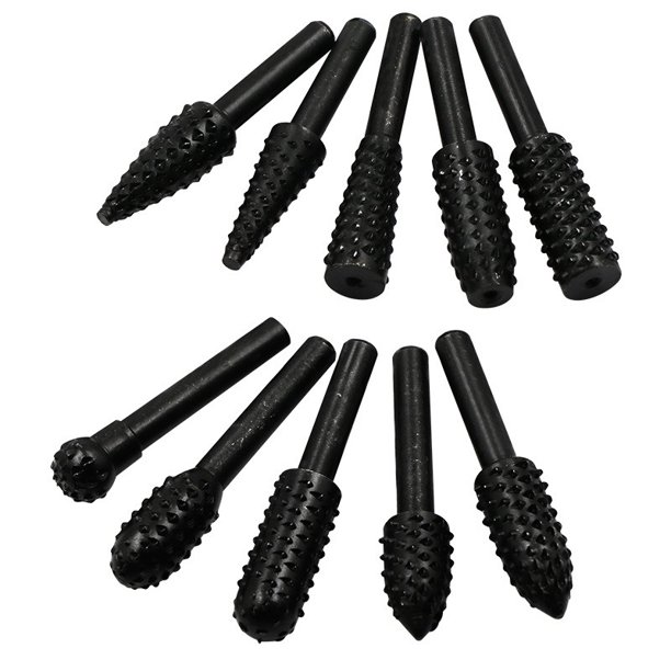 10 brocas helicoidales para carpintería YONGSHENG con herramienta de vástago de 1/4