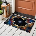 thumbnail image 5 of Rock Cave Washable Small Entryway Area Rugs 2'x3', Star Clouds Canyon Nature Abstract Low Pile Throw Rug Non-Slip Sturdy Edge Binding Carpet for Front Door Floor Room Entry, 5 of 9