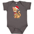 thumbnail image 3 of Inktastic Cute Christmas Cat Tangled in Colorful Lights with Red Hat Boys or Girls Baby Bodysuit, 3 of 5