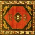 thumbnail image 1 of Ahgly Company Machine Washable Indoor Square Persian Yellow Traditional Area Rugs, 6' Square, 1 of 4