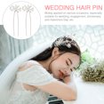 thumbnail image 2 of MasteelfCA 20 Pcs Épingle à Cheveux de Mariée Gypsophile Fourche en Forme de U Coiffure de Mariage, 2 of 8