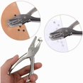 thumbnail image 3 of 3Pcs Single Hole Punch Handheld Single Round Paper Plier Punch Puncher One Hole Chrome Metal Perforator for Paper Crafts Scrapbooking Card Gift Tags, 3 of 5