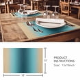 thumbnail image 3 of Placemats Set of 6, Turquoise Yellow Ombre Woven Placemat, Linen Place Mats for Kitchen/Dining Tables, Farmhouse Modern Gradient Art Washable Table Mats for Party, 3 of 8