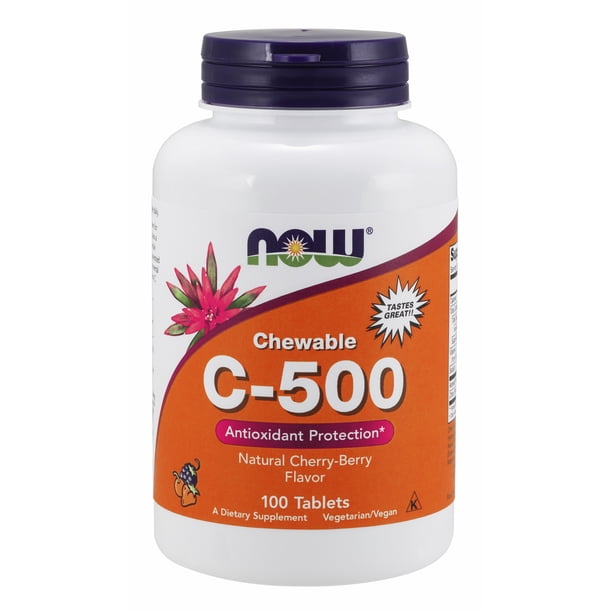 NOW Supplements, Vitamin C500, Antioxidant Protection*, CherryBerry