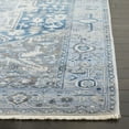 thumbnail image 3 of SAFAVIEH Vintage Persian Knot Geometric Polyester Area Rug, Charcoal/Blue, 4' x 6', 3 of 8