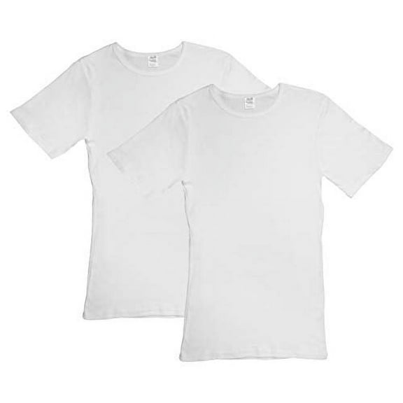 Jack & Jill Men's Crew-Neck T-Shirts 100% Cotton (2 Pack) (X-Large) White