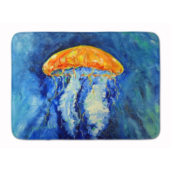 Calm Water Jellyfish Machine Washable Memory Foam Mat