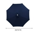 thumbnail image 2 of Large Outdoor Patio Umbrella 78.7 Inches 6 Ribs Market Table Umbrella,190T Heavy-Duty Rainproof UV Resistant Pool Umbrella,Umbrella Replacement Top Cover Replacement Canopy (Frame Not Included), 2 of 6