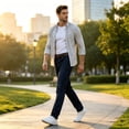 thumbnail image 7 of DENTOYOU Men's Regular Straight Fit Jean Pants Comfort Flex Waist Denim Jeans Black 34, 7 of 7