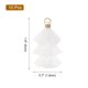 thumbnail image 2 of 10Pcs Mini Borlas Tri-Layered de 1.6" Charm de Bolsa Bohemio Llavero para Proyectos DIY (Blanco), 2 of 7
