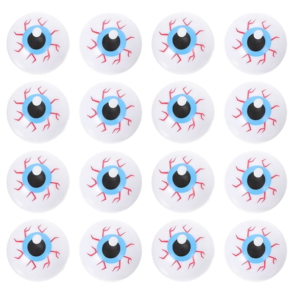 BESTSKY 24 Pcs Halloween Eyeball Bouncy Balls, 2.7CM Scary Party Favors for Kids, Spooky Decorations for Haunted Houses, Trick or Treat Prizes, Classroom Rewards, and Holiday Party Games
