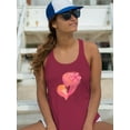thumbnail image 2 of Mom With Baby Silhouette Racerback Tank Women -Image by Shutterstock, Female x-Small, 2 of 4