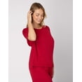 thumbnail image 3 of Bali Breathe Sleepwear Short Sleeve T-Shirt Rosy Red L Women's, 3 of 5