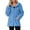 Sky Blue, variant on Fleece Jacket Women Winter Warm Full Zip Up Fuzzy Sherpa Coats with Coat Sky Blue M